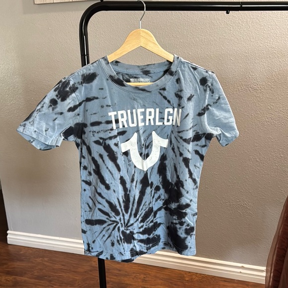 True Religion Blue and Black Short Sleeve Tees - Picture 1 of 2